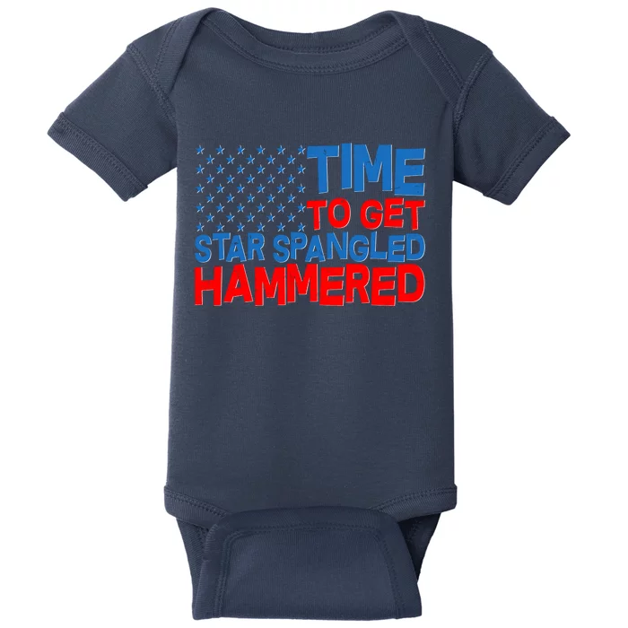 Time To Get Star Spangled Hammered Baby Bodysuit