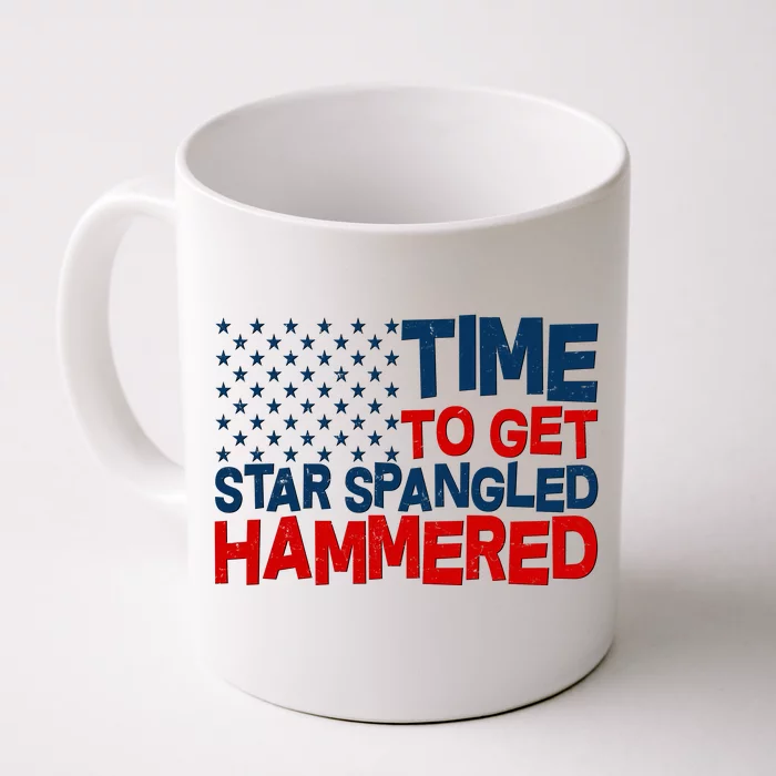 Time To Get Star Spangled Hammered Front & Back Coffee Mug