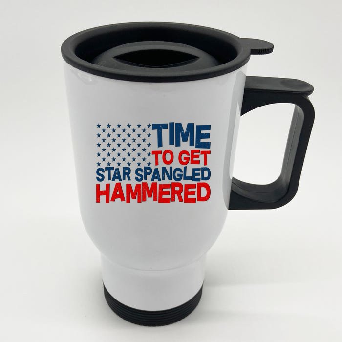 Time To Get Star Spangled Hammered Front & Back Stainless Steel Travel Mug