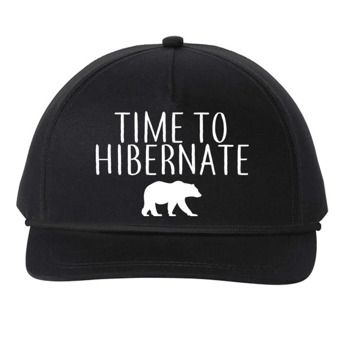 Time To Hibernate Snapback Five-Panel Rope Hat