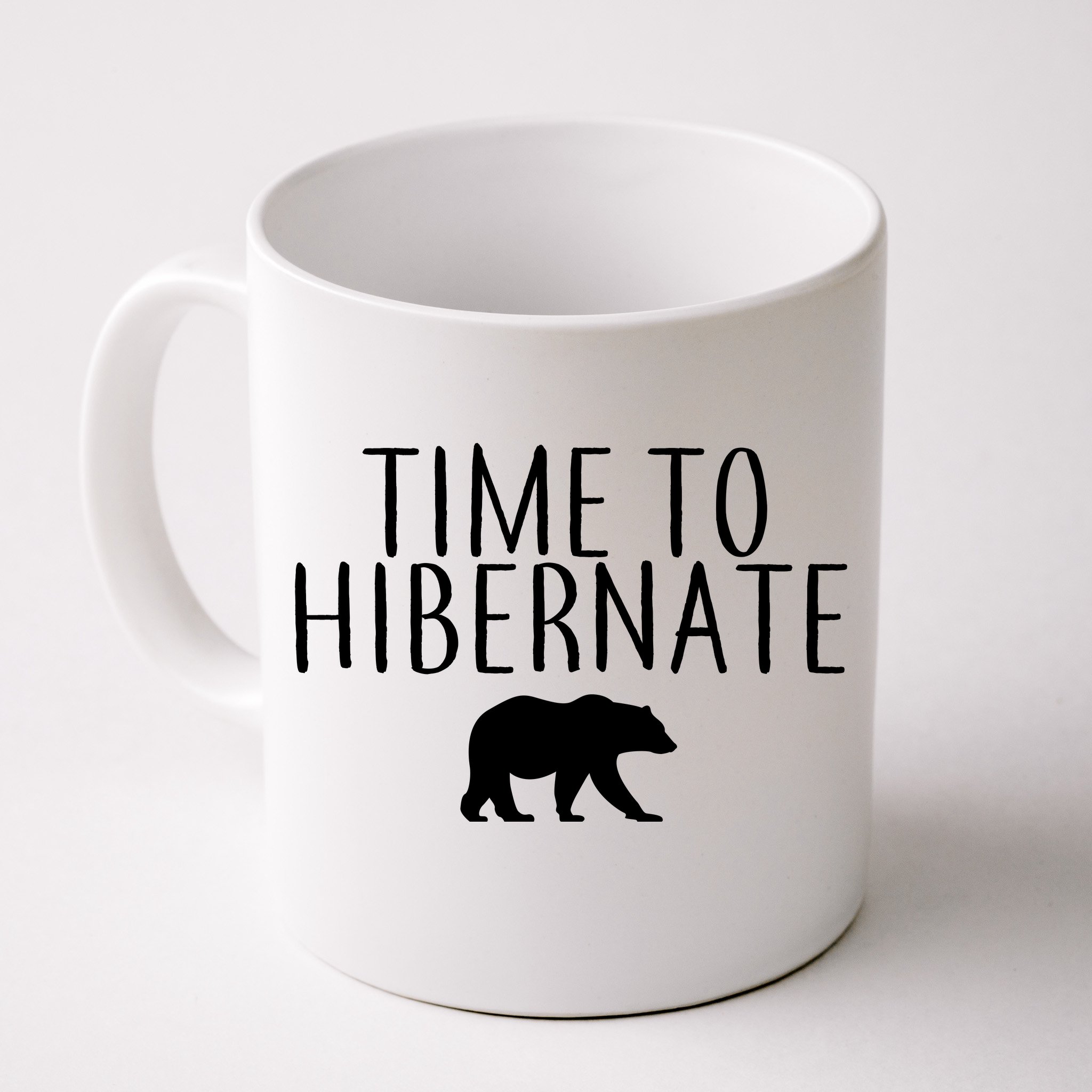 Bear Mug Hibernation Sleepy Bear Coffee Cup Winter Mug Funny Black Bear  Dishwasher Safe Microwavable Christmas Mug 15 Oz 