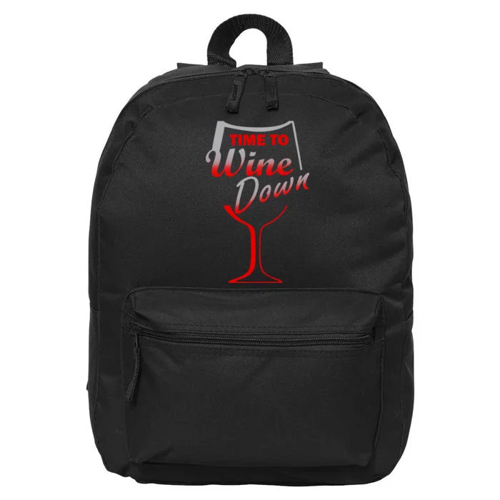 Time To Wine Down 16 in Basic Backpack