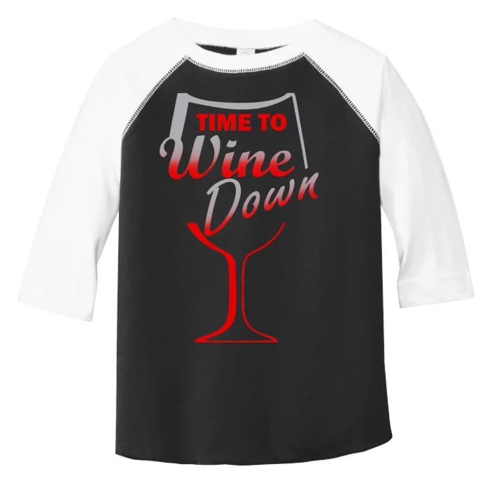 Time To Wine Down Toddler Fine Jersey T-Shirt