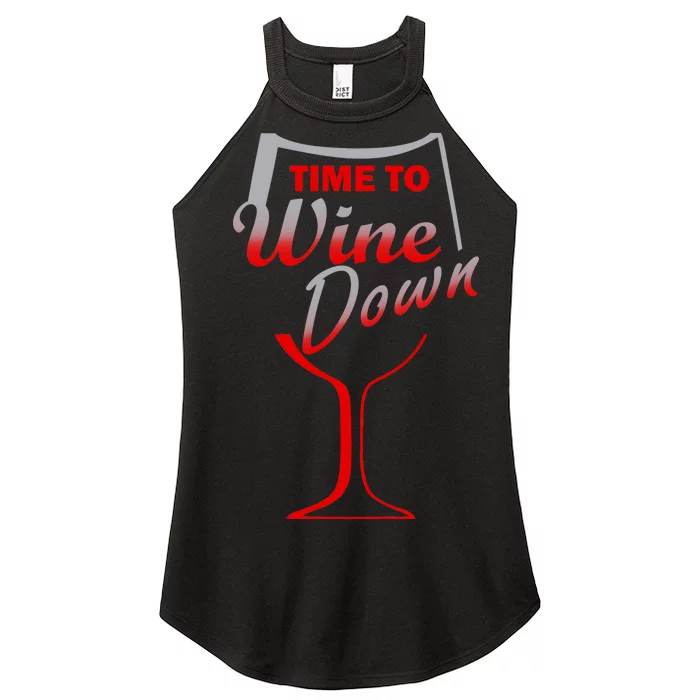 Time To Wine Down Women’s Perfect Tri Rocker Tank