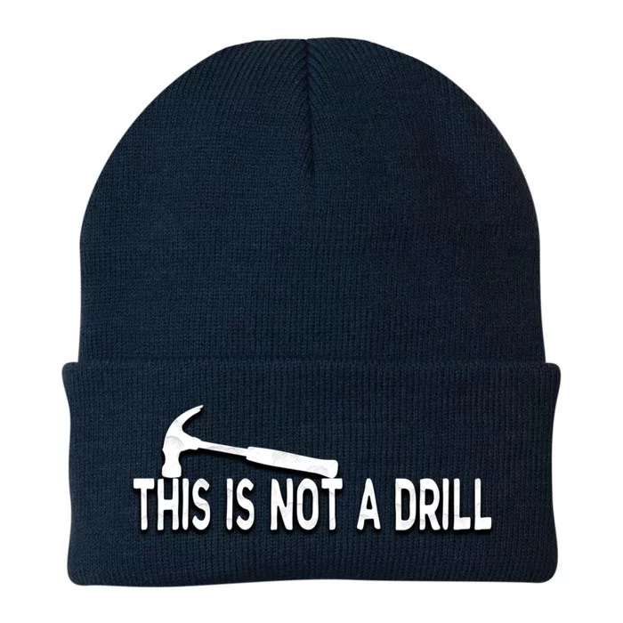 This Is Not A Drill Novelty Tools Hammer Builder Woodworking Great Gift Knit Cap Winter Beanie