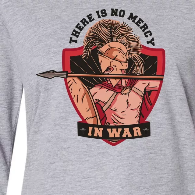 There Is No Mercy In War Womens Cotton Relaxed Long Sleeve T-Shirt