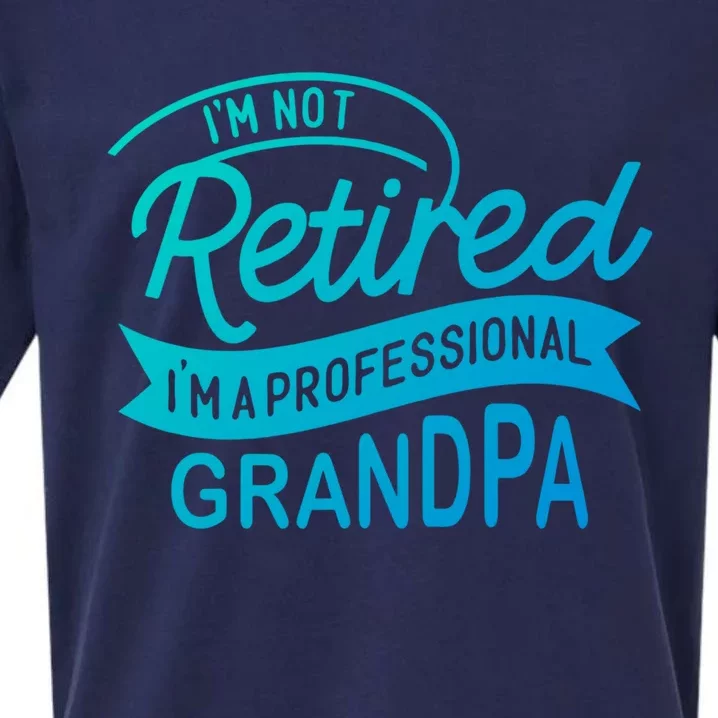 This Im Not Retired Im A Professional Grandpa Gift Sueded Cloud Jersey T-Shirt