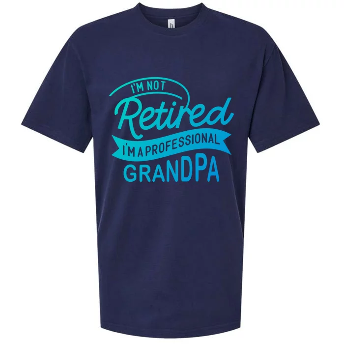 This Im Not Retired Im A Professional Grandpa Gift Sueded Cloud Jersey T-Shirt