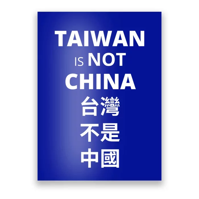 Taiwan Is Not China Protests Support Gift Poster