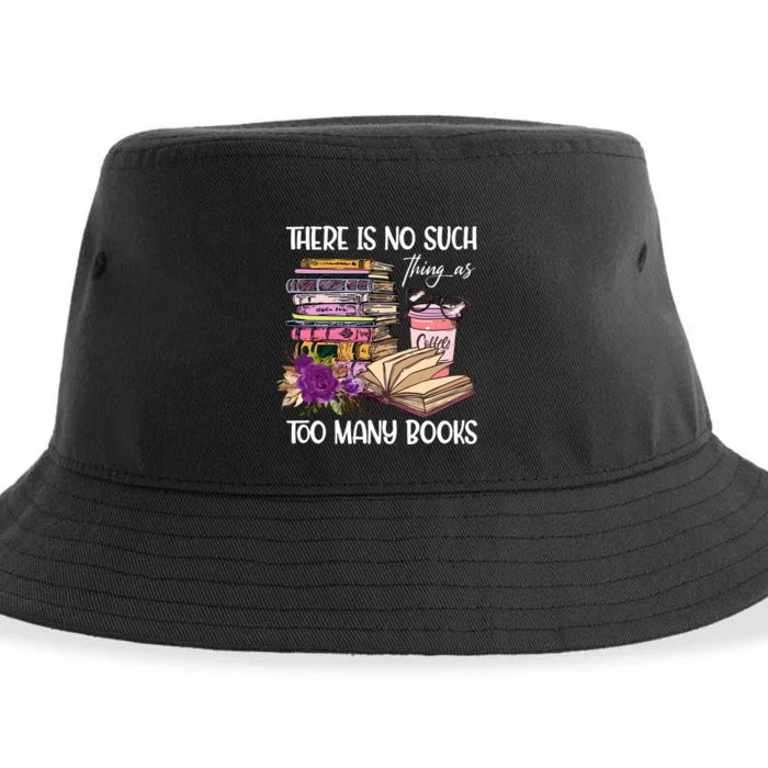 There Is No Such Thing As Too Many Books Sustainable Bucket Hat