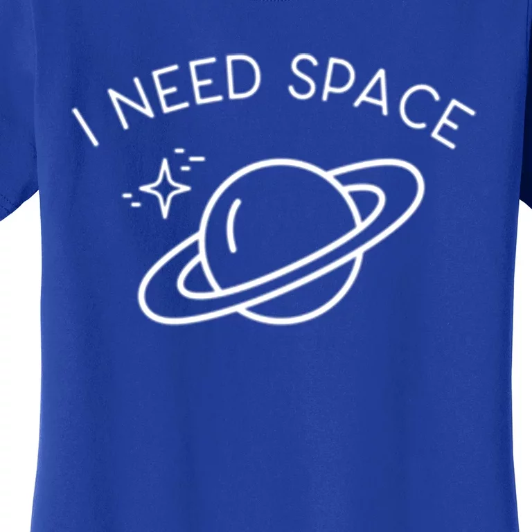 Trendy I Need Space Left Chest Gift Women's T-Shirt