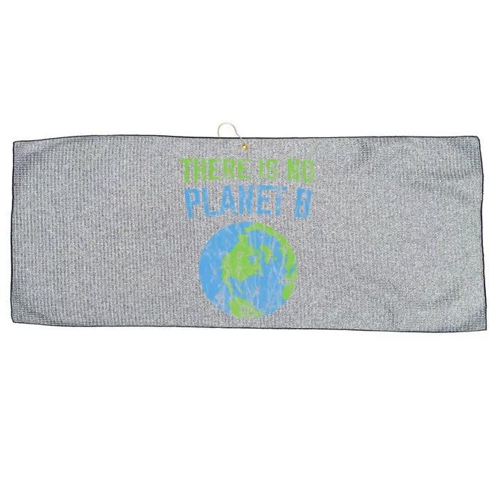 There Is No Planet B Distressed Earth Large Microfiber Waffle Golf Towel