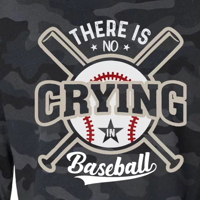 There Is No Crying In Baseball Cropped Pullover Crew