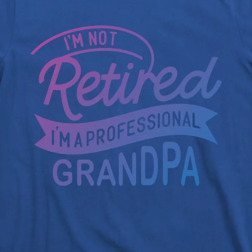 This Im Not Retired Im A Professional Grandpa Gift T-Shirt