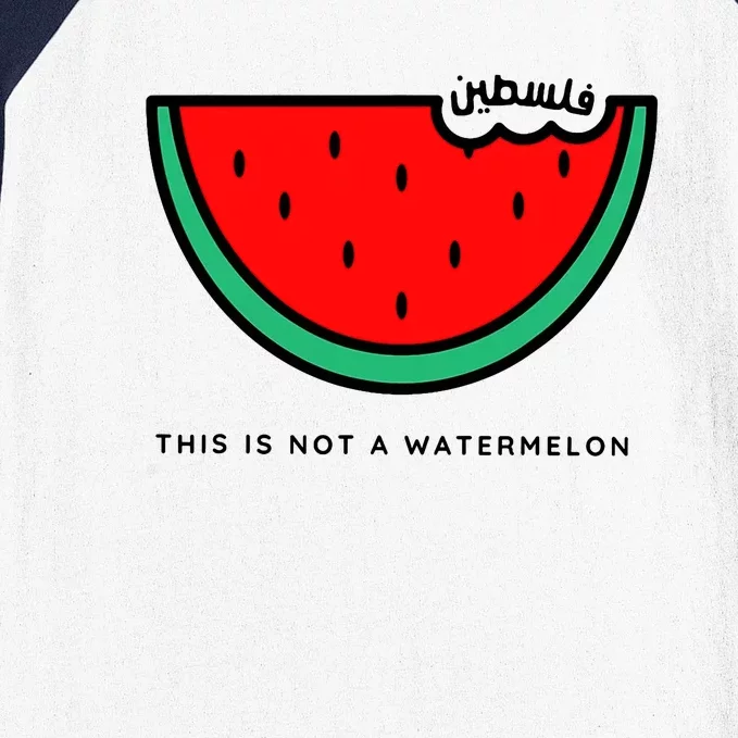 This Is Not A Watermelon Funny Joke Baseball Sleeve Shirt