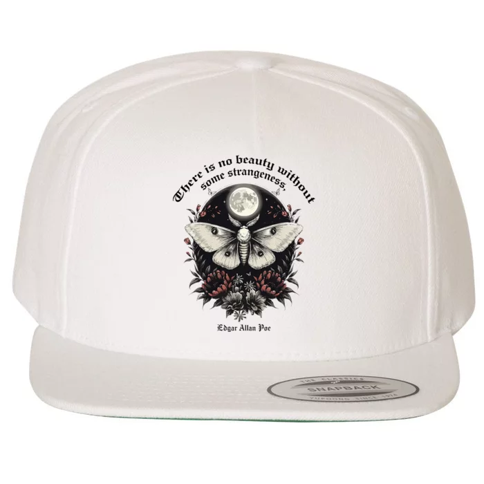 There Is No Beauty Without Some Strangeness Edgar Allan Poe Wool Snapback Cap