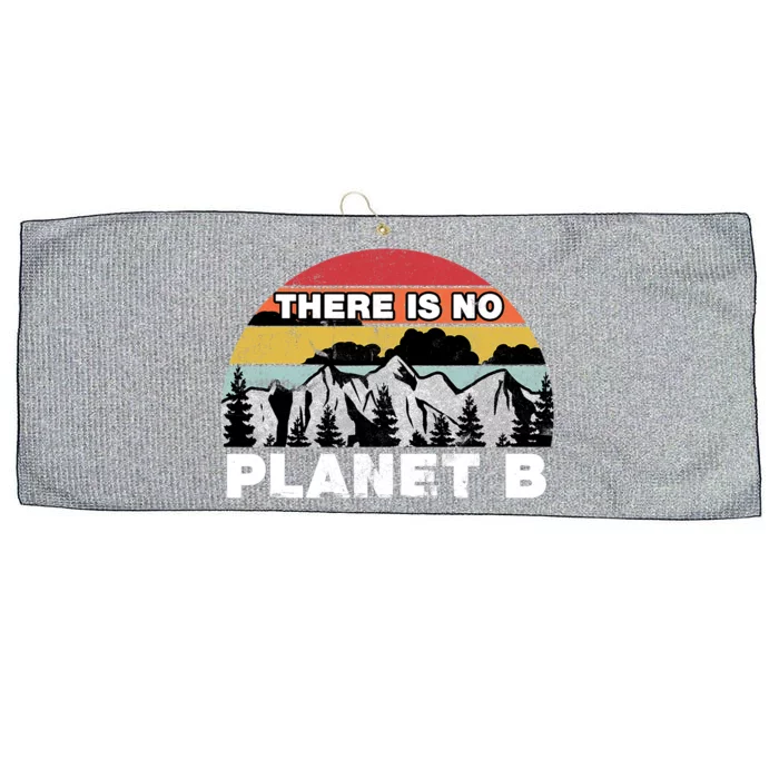 There Is No Planet B Earth Day Large Microfiber Waffle Golf Towel