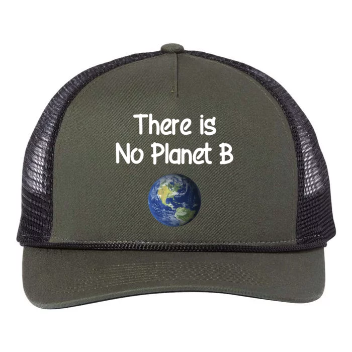 There Is No Planet B Cute Gift Retro Rope Trucker Hat Cap