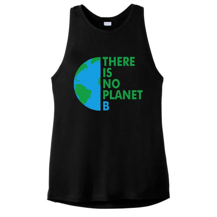 There Is No Planet B Earth Day Climate Action Climate Change Ladies Tri-Blend Wicking Tank