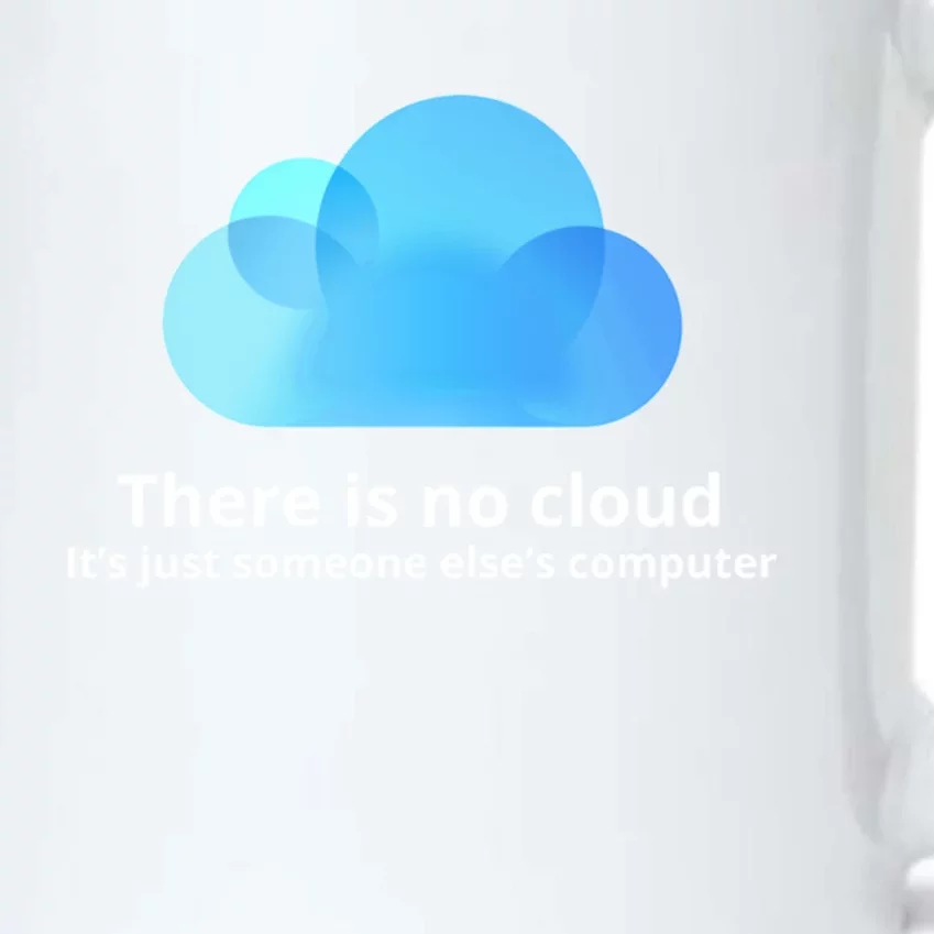 There Is No Cloud Black Color Changing Mug