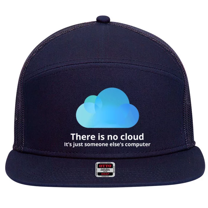 There Is No Cloud 7 Panel Mesh Trucker Snapback Hat