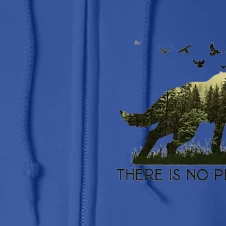 There Is No Planet B Wolf Forest Cool Gift Full Zip Hoodie