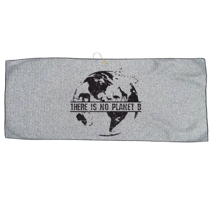 There Is No Planet B Earth Day Environmental Gift Large Microfiber Waffle Golf Towel