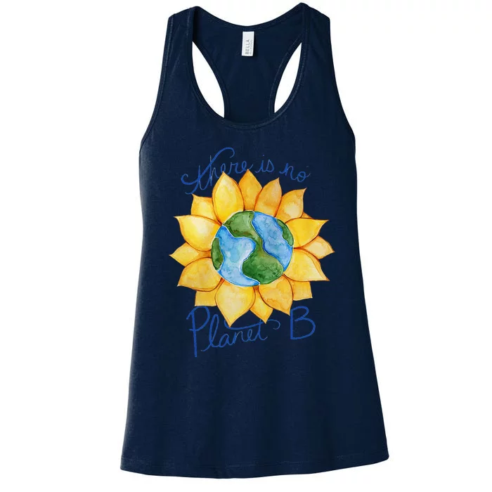 There Is No Planet B Earth Day Gift Women's Racerback Tank