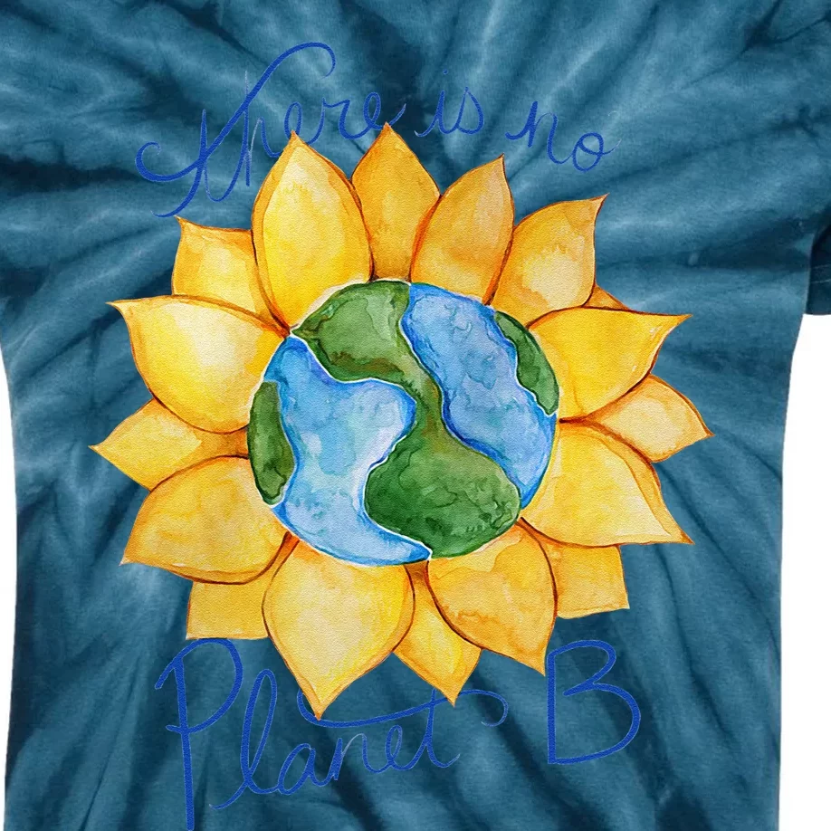 There Is No Planet B Earth Day Gift Kids Tie-Dye T-Shirt