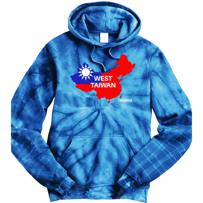 Taiwan Is Not China West Taiwan Gift Tie Dye Hoodie