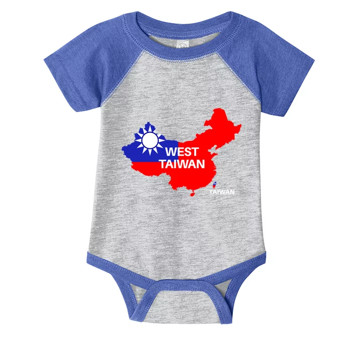 Taiwan Is Not China West Taiwan Gift Infant Baby Jersey Bodysuit