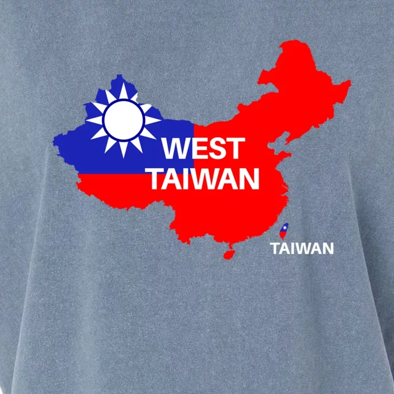 Taiwan Is Not China West Taiwan Gift Garment-Dyed Women's Muscle Tee