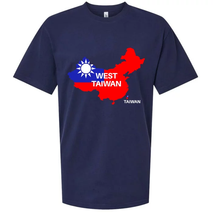 Taiwan Is Not China West Taiwan Gift Sueded Cloud Jersey T-Shirt