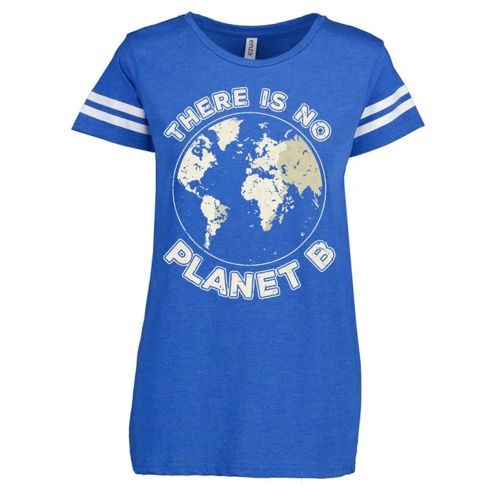 There Is No Planet B Earth Day Enza Ladies Jersey Football T-Shirt