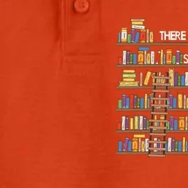 There Is No Such Thing As Too Many Books Lover Dry Zone Grid Performance Polo