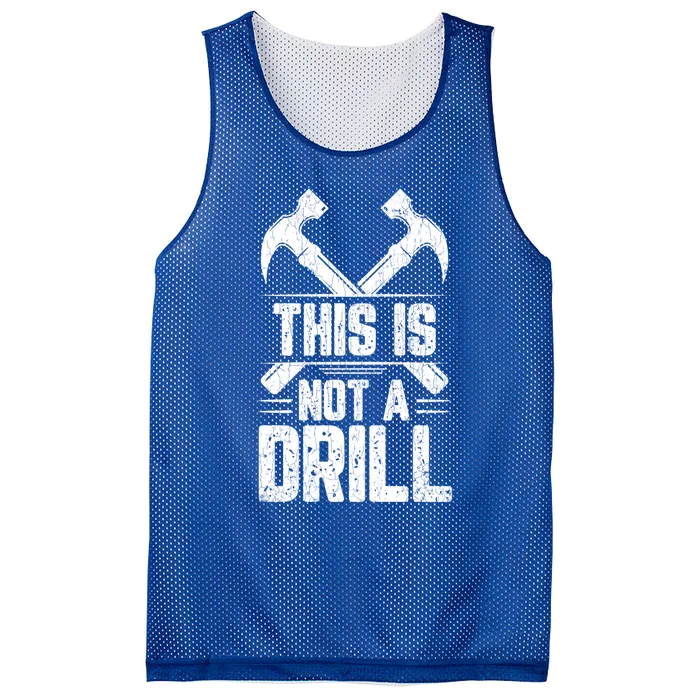 This Is Not A Drill Funny Sarcasm Sarcastic Sayings Graphic Cute Gift Mesh Reversible Basketball Jersey Tank