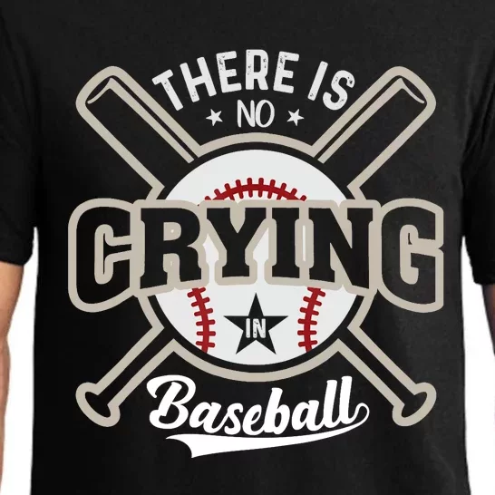 There Is No Crying In Baseball Pajama Set