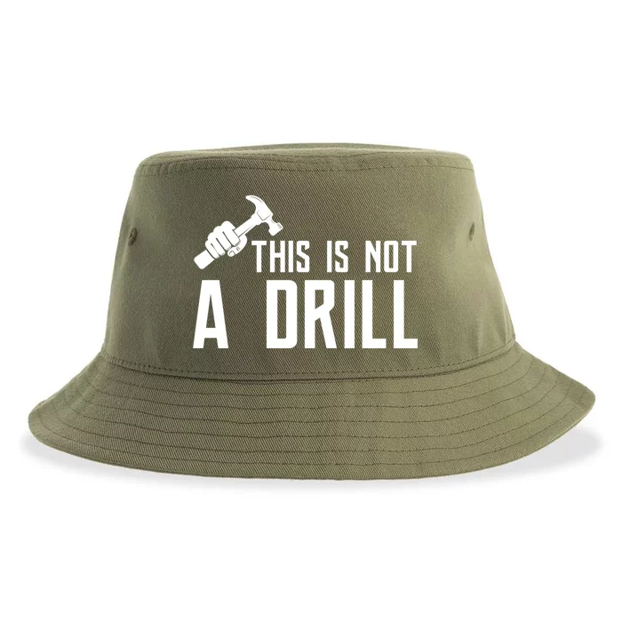 This Is Not A Drill Tools Builder Woodworking Hammer Gift Sustainable Bucket Hat