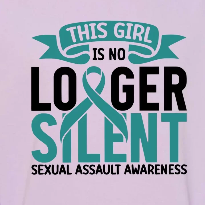 This Is No Longer Silent Sexual Assault Awareness Month Gift Garment-Dyed Sweatshirt