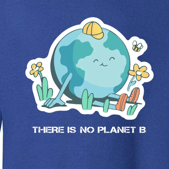 There Is No Planet B Cute Gift Save Planet Earth Gift Toddler Sweatshirt