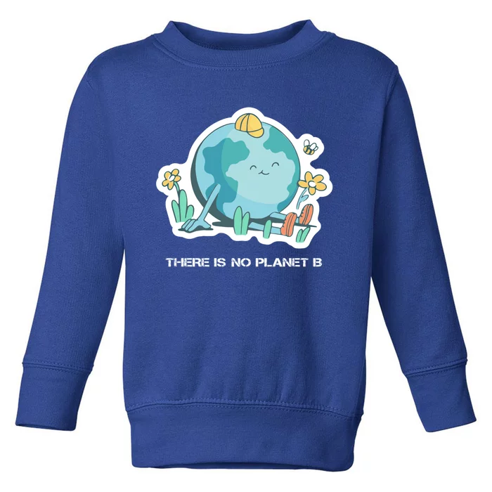 There Is No Planet B Cute Gift Save Planet Earth Gift Toddler Sweatshirt