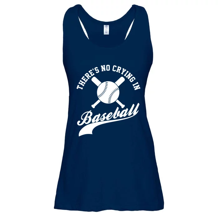 There is no Crying in Baseball Funny Sports Softball Funny Ladies Essential Flowy Tank