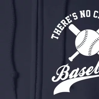 There is no Crying in Baseball Funny Sports Softball Funny Full Zip Hoodie