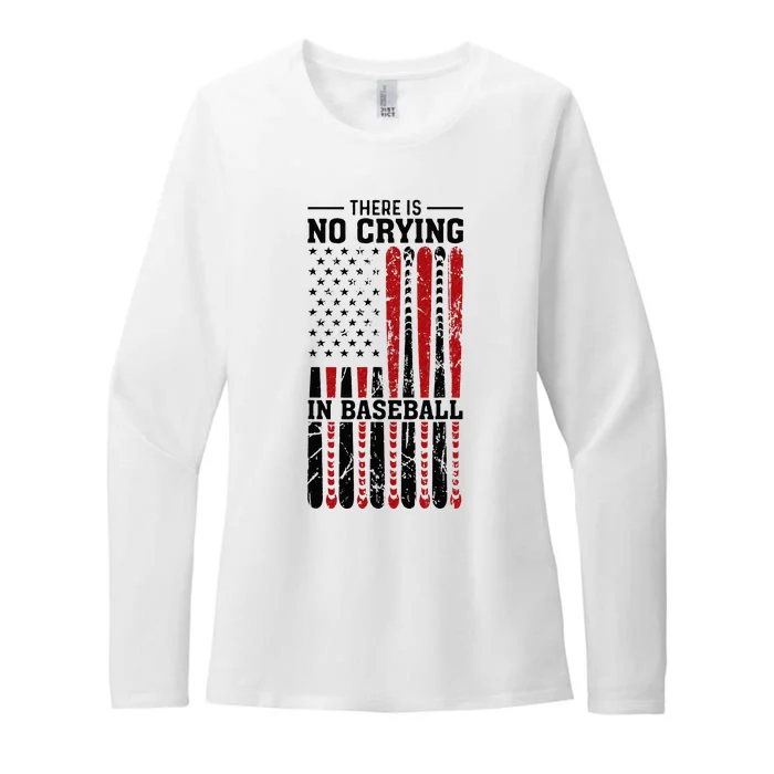 There Is No Crying In Baseball Womens CVC Long Sleeve Shirt