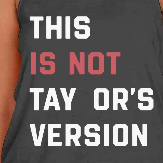 This Is Not Tay Version Women's Knotted Racerback Tank