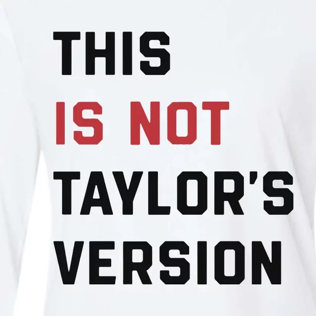 This Is Not Tay Version Womens Cotton Relaxed Long Sleeve T-Shirt