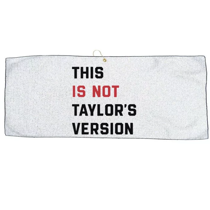 This Is Not Tay Version Large Microfiber Waffle Golf Towel