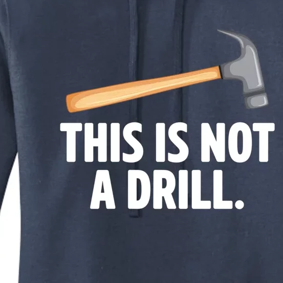 This Is Not A Drill Car Mechanic Vehicle Technician Repair Cool Gift Women's Pullover Hoodie