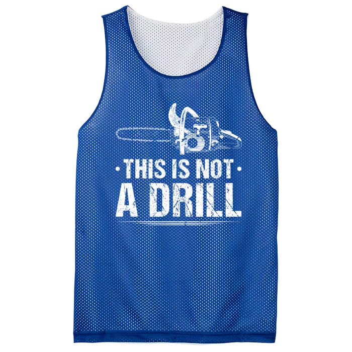 This Is Not A Drill Chainsaw Woodworking Gift Mesh Reversible Basketball Jersey Tank