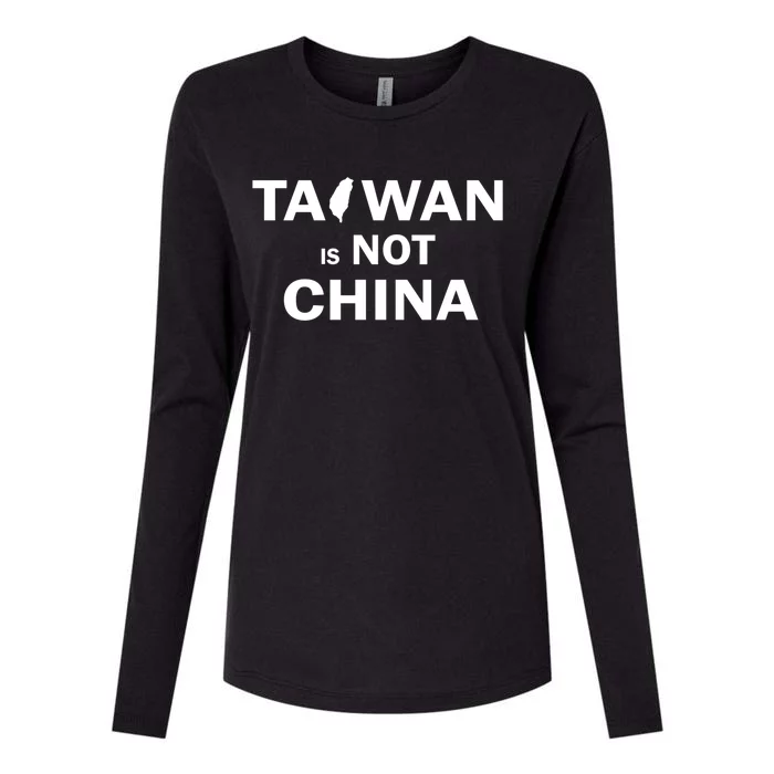 Taiwan Is Not China Independent Free Taiwan Cute Gift Womens Cotton Relaxed Long Sleeve T-Shirt